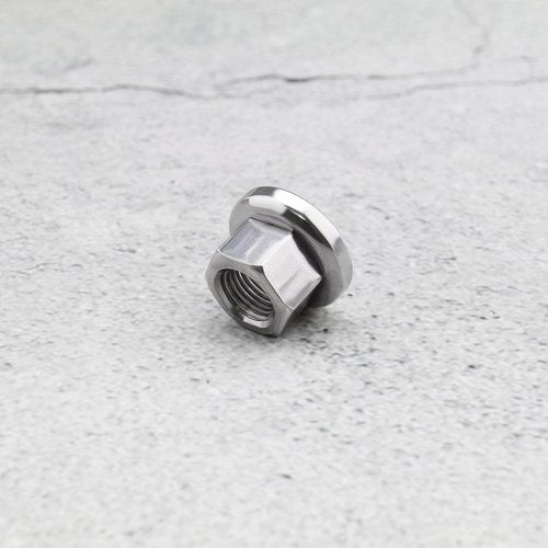 Micro Traders 6Pcs M9 Wheel Nuts M10 Axle Wheel Nuts Bicycle Wheel Nuts Replacement Hub Large Flange Axle Nut Accessories for Bicycle Silver