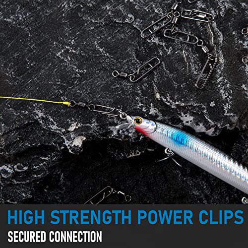 Fishing Clips with Swivels - 20 Pack 42LB Quick Change Connectors