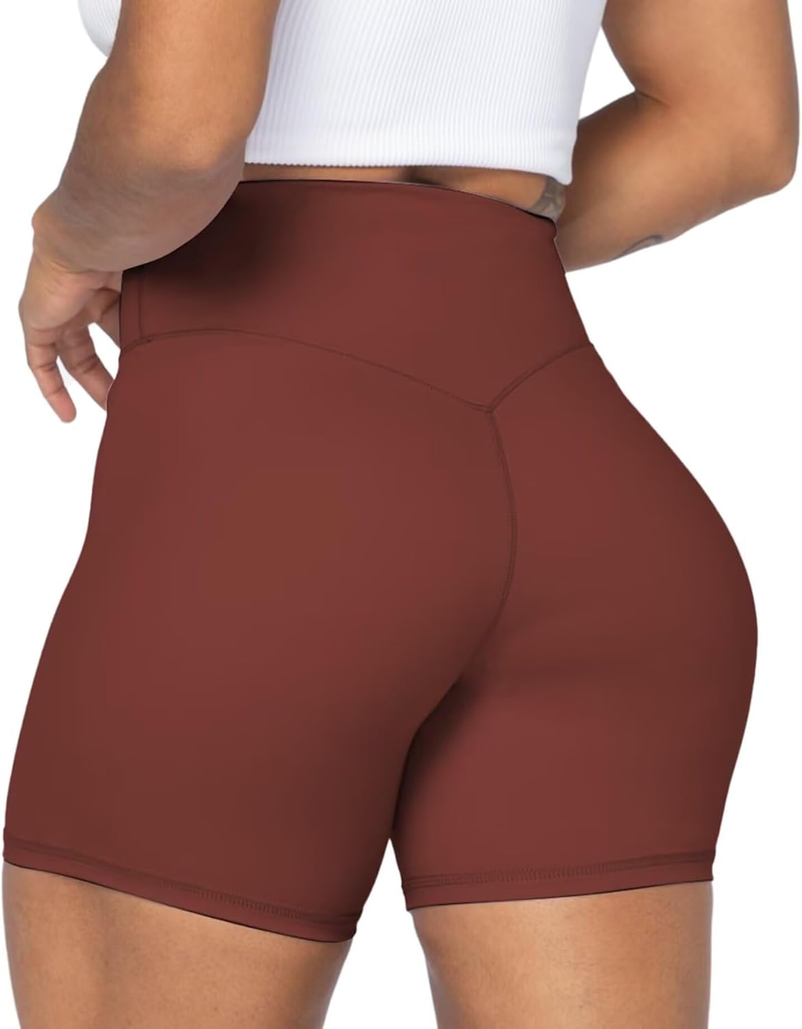 Sunzel High Waist Biker Shorts - No Front Seam, Squat Proof Yoga & Workout Shorts for Women