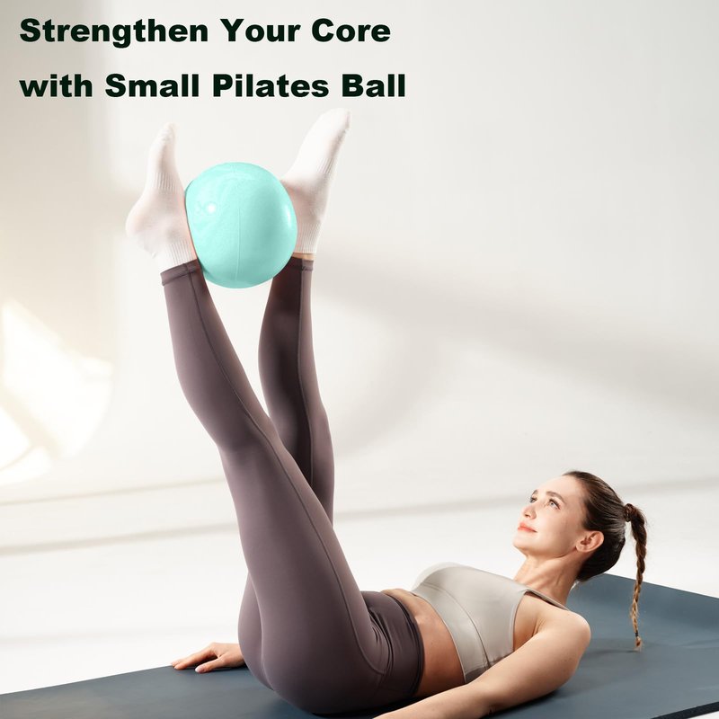 RYTMAT Exercise Ball for Workouts, Anti-Burst and Slip Resistant Yoga Ball for Gym Fitness and Physical Therapy (White)