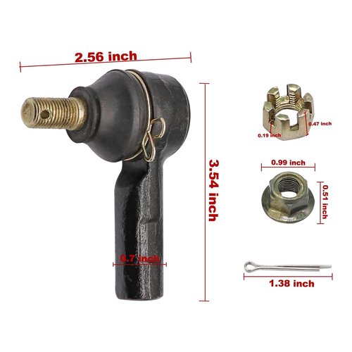DRIVE UP Golf Cart Tie Rod End with Locknut for EZGO RXV 2008-Up Gas&Electric Models, OEM 604614(2pcs)