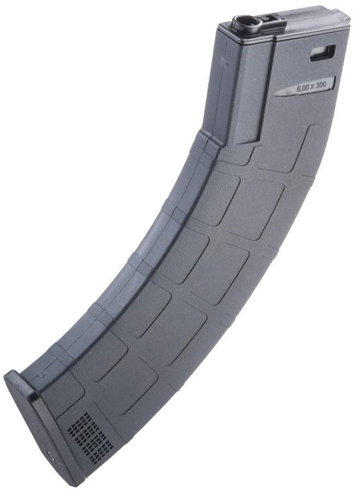 Evike Airsoft - EMG M4-AK300 High Performance 300rd Mid-Cap Mag for M4-Style Series Airsoft AEGs (Model: Black/Single Mag)
