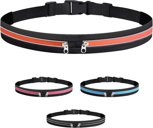JUMAHE Slim Running Belt - Lightweight Phone Holder Fanny Pack for All Cell Phones | Orange