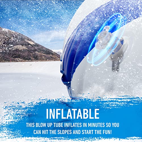 38" Heavy Duty Inflatable Snow Tube with Cover - Single Rider