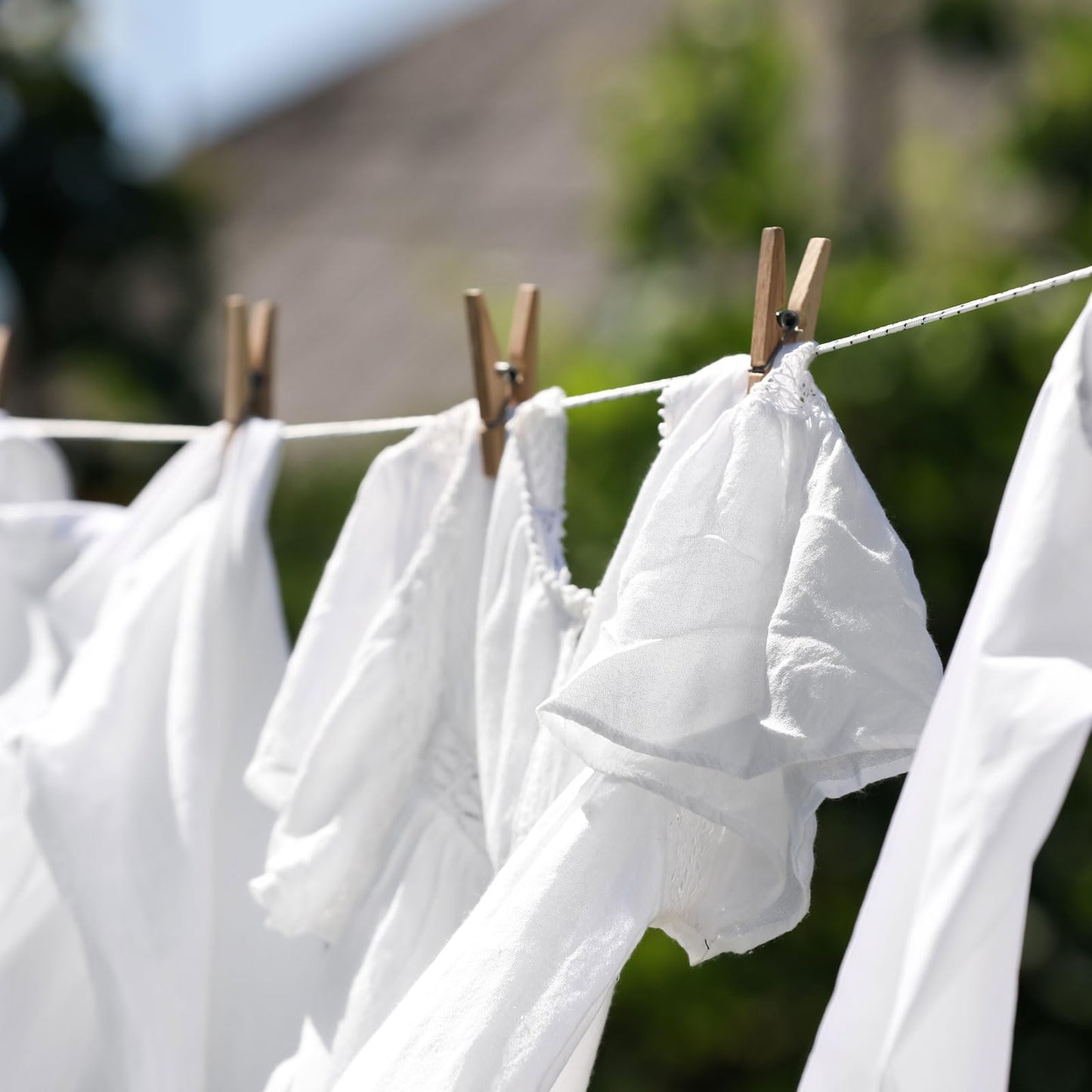 MECCANIXITY 1/8 Inch Polypropylene Rope Braided Ropes, 328ft Nylon Rope Hollow Utility Cord String for Clothesline, Camping, Hiking, Outdoor, White