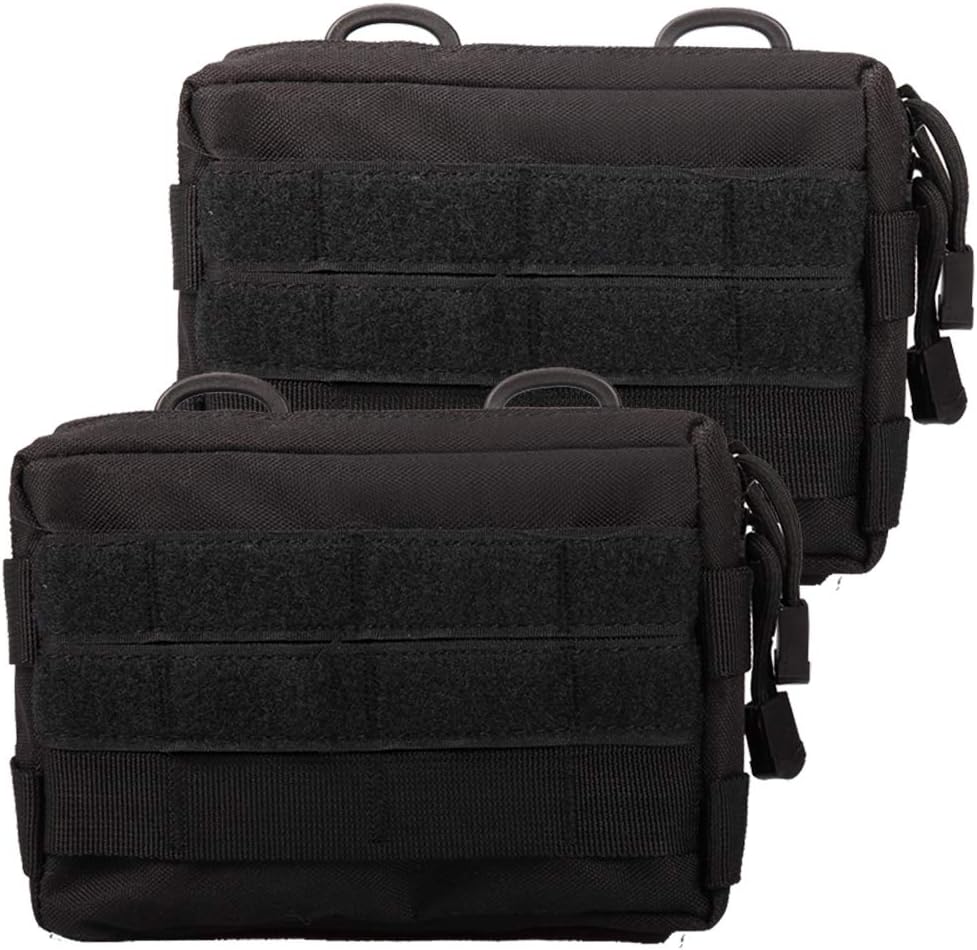 MOLLE Pouches - Tactical Water-Resistant Utility Gear | 2-Pack Compact EDC Pouches