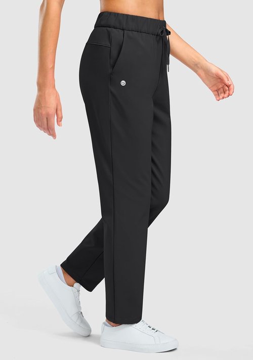 G Gradual Women's Fleece-Lined Golf Pants - Water-Resistant, Warm Sweatpants | 27.5"/29" Sizes