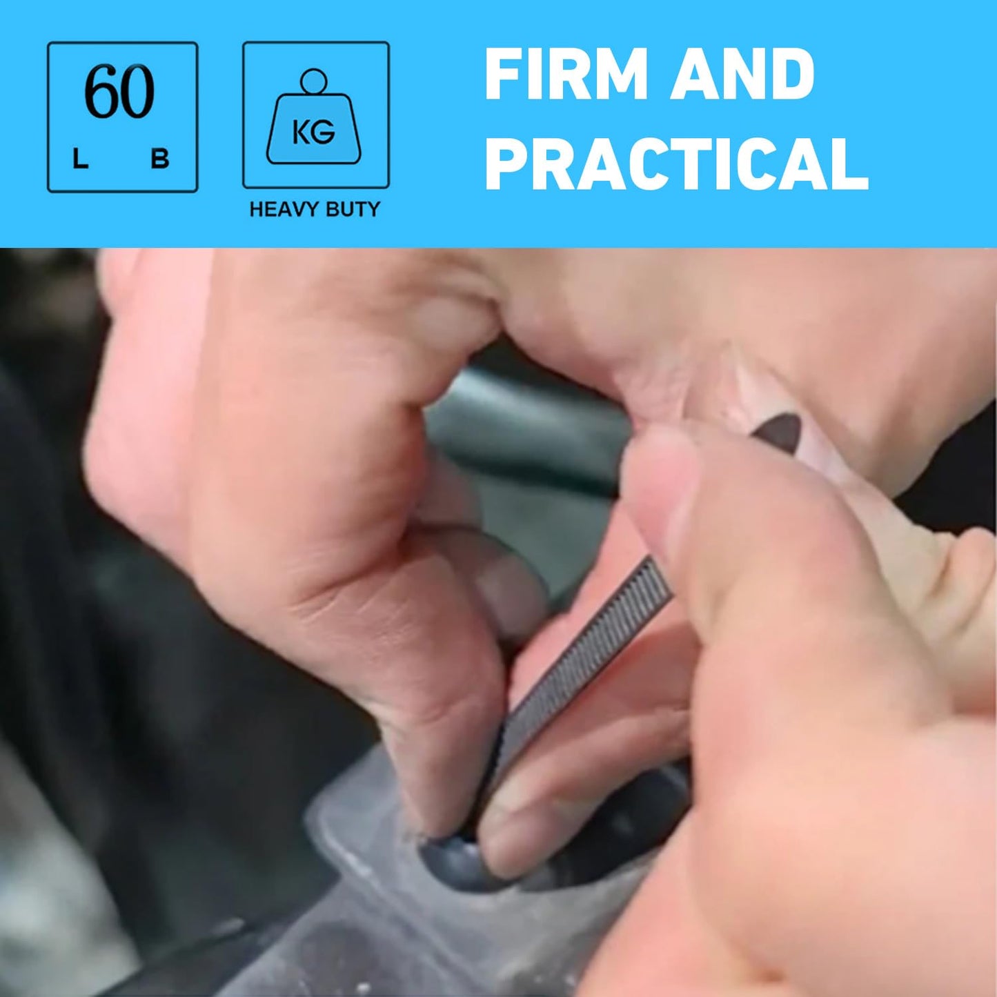 Nylon Universal Cable Tie Buckle, 100 PCS Heavy Duty Self-Locking Nylon Zip Ties Holder, Multi-purpose Plastic Cable Ties Tool, New Multifunctional Cable Tie Buckle for Car Daily Repair (100 PCS)