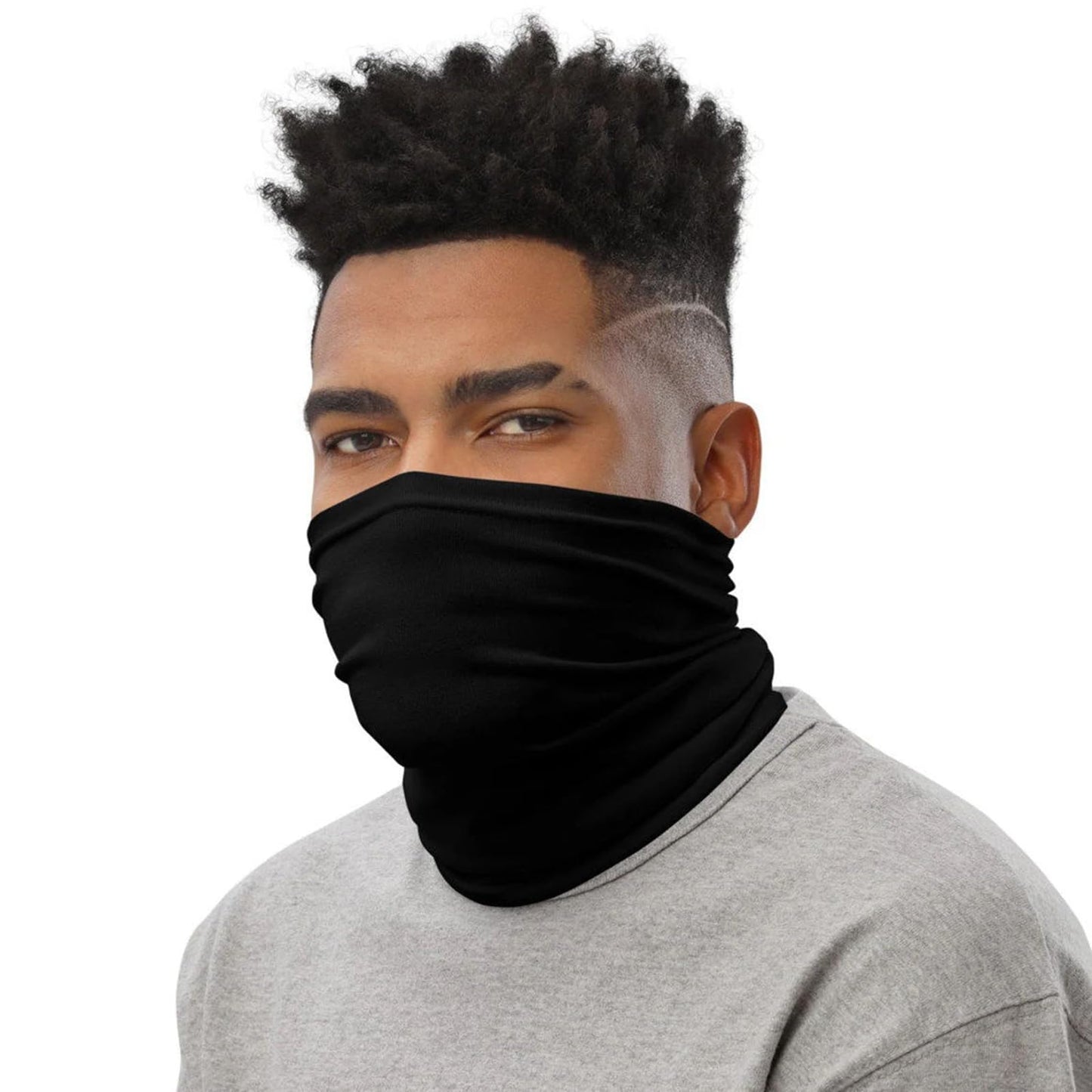 Neck Gaiters Scarf Head Wrap Headwear Balaclava Face Mask Sun Bandanas for Women Men Running,Cycling,Fishing (12 Black)