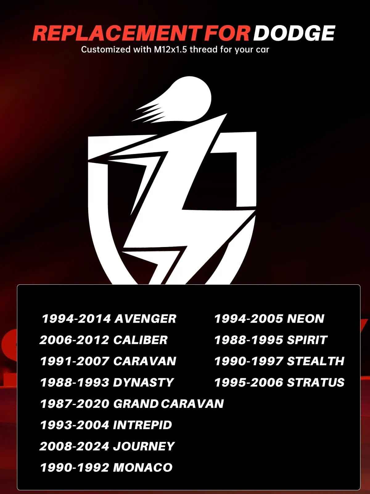 Sposuit M12x1.5 Lug Nuts - Replacement for 2006-2017 Jeep Compass, 2007-2017 Jeep Patriot - Closed End Chrome Lug Nut(20 Pcs)