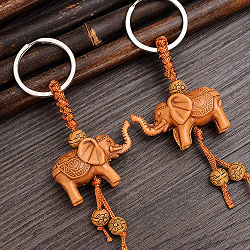 Lucky Elephant Keychain - Creative Resin Pendant for Women