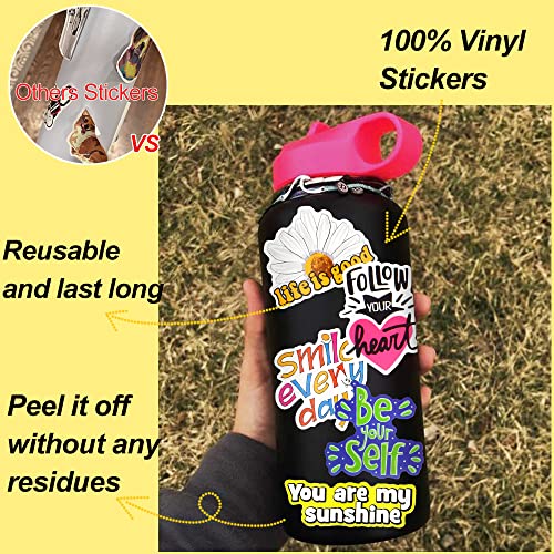 50-Pack Cute Bee Vinyl Stickers - Waterproof Decals for Water Bottles - Bee