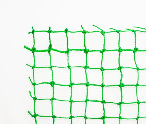 Heavy-Duty Knotted Netting, 25mm Mesh, Green, Fray-Resistant, Cut-to-Size, Multi-Purpose Net, 78.7 x 78.7 in (2 x 2 m)