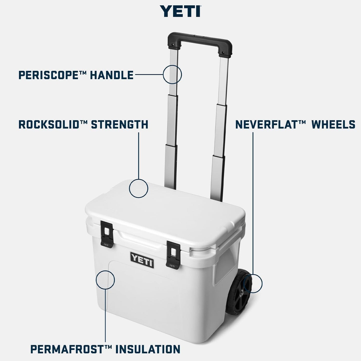 YETI Roadie 32 Cooler - Portable Wheeled Design for Easy Transport | Durable Insulation