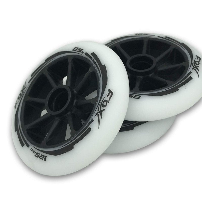 SzBlaZe 85 Pu 125mm * 24mm Inline Speed Roller Skate Wheels SHR Wheel Skates Racing Wheels Ruedas for Indoor Outdoor Wave Board Caster Board Street Surf (Pack of 3 Wheels)