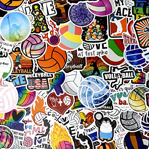 200 Volleyball Stickers for Water Bottles & Scrapbooking