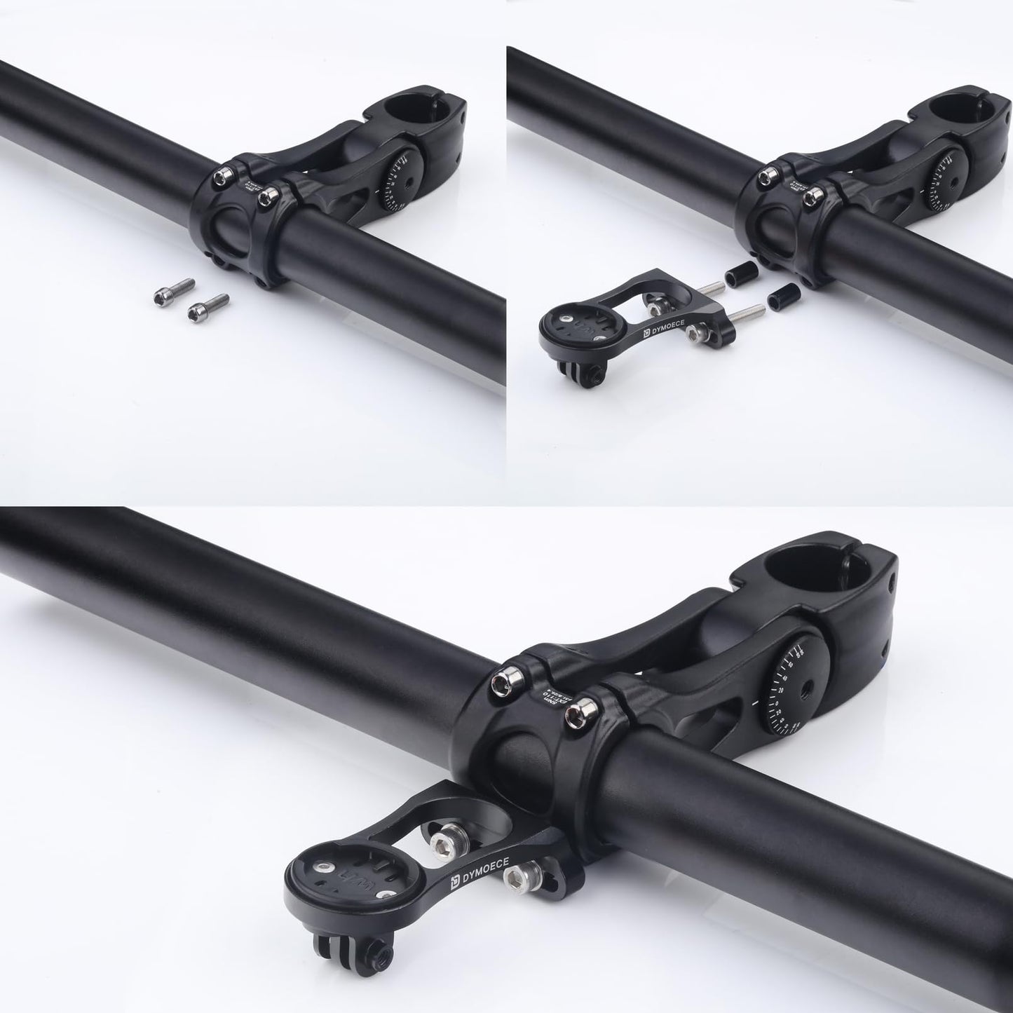 Dymoece Bike Mount for Wahoo Elemnt Compatible with Multiple Wahoo Computers Out Front Handlebar Mount with Light Adapter for Wahoo Elemnt,Elemnt Bolt, Elemnt Mini,Elemnt Roam