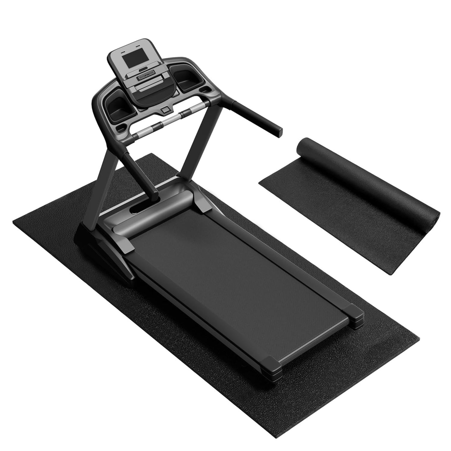 Walking Pad Mat for Carpet, Treadmill Mat for Hardwood Floors, Bike Mats Compatible with Peloton – Non-Slip Exercise Mats, Shock Absorbing & Floor Protection for Home Gym Use (84" Lx 36" W x0.24 Th)