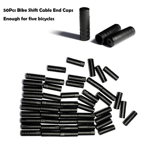 Farbetter Bicycle Brake Cable Housing and Bike Shift Cable Housing Kit, 50ft (4mm x 25ft +5mm x 25ft) Including 80 PCS Cable End Caps