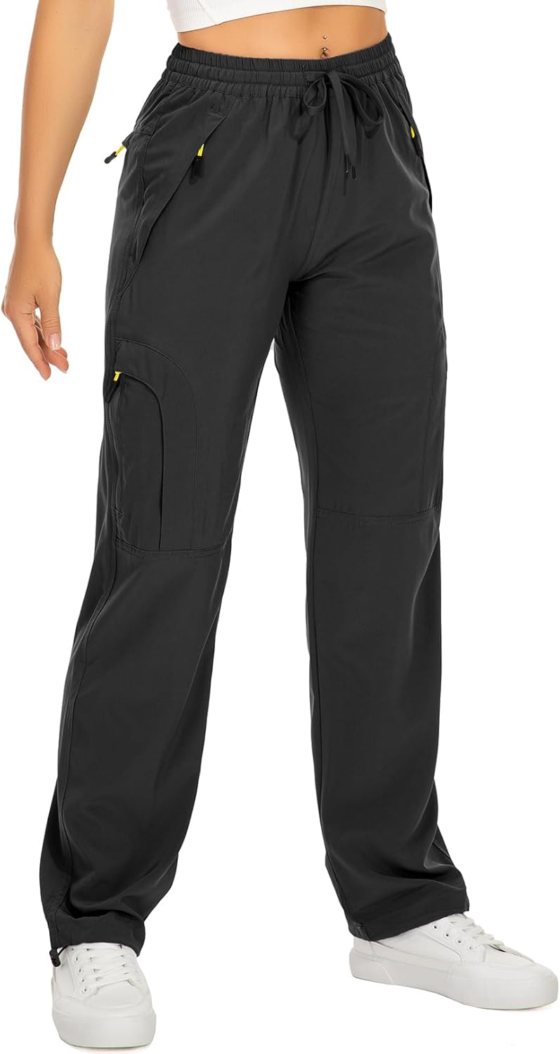 Skiennix Women's Hiking Pants - Quick Dry, Lightweight UPF 50 Cargo Pants with Zipper Pockets