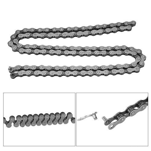 KIMISS Single Speed Bike Chain, HollowCore 106-Link Chain for Single Speed & Fixed Gear