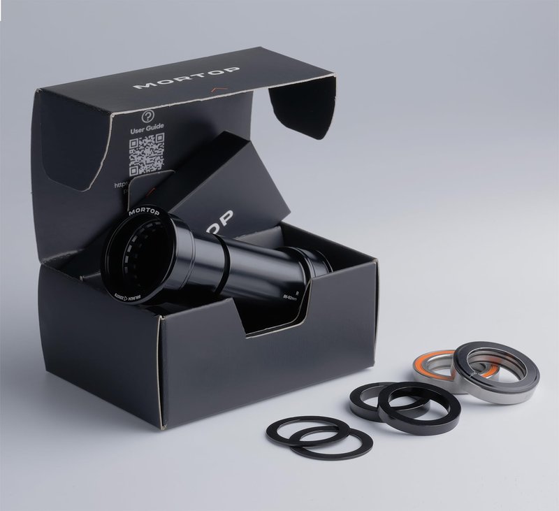 MORTOP Bottom Bracket, BB86(86/92) for 24mm Shimano Hollowtech II Crankset, Angular Contact Cartridge Bearing