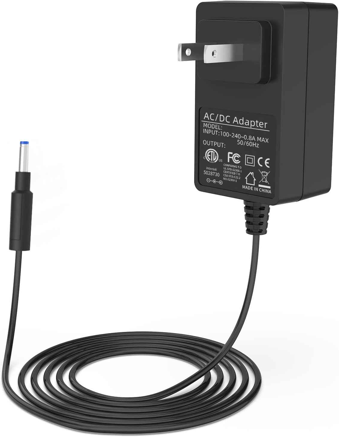 Charger for Eureka RapidClean Pro, Power Cord for Eureka Stylus Lightweight Cordless Vacuum Cleaner NEC180 NEC182 NEC185 NEC186 NEC380