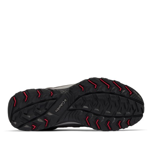 Columbia Mens Crestwood Mid Waterproof, Dark Grey/Mountain Red, 9