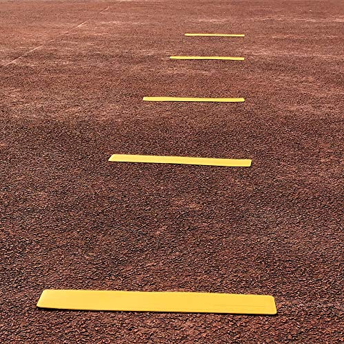Court Line Marker Kit - 10pcs 14.6" Yellow Flat Markers