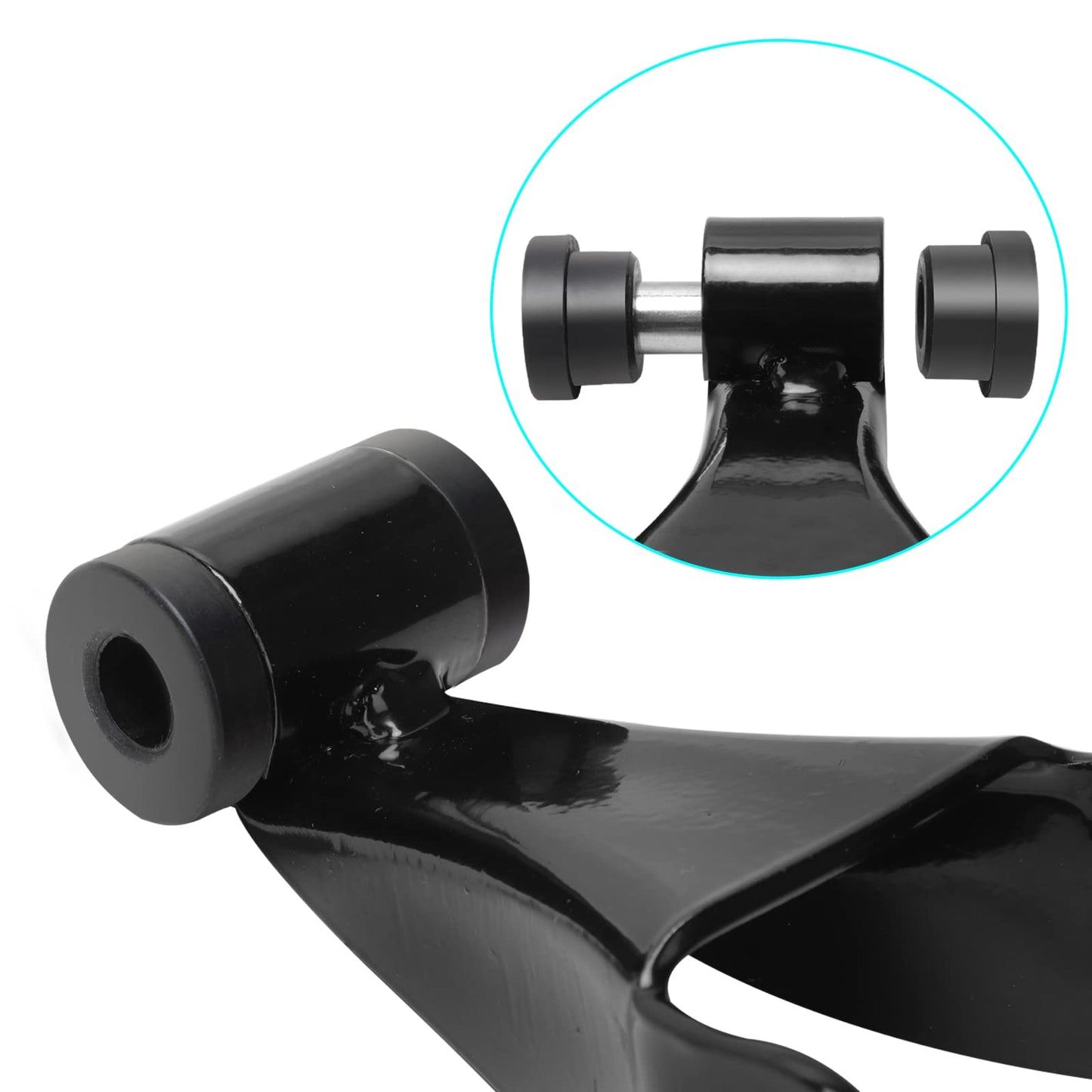 Roykaw Club Car Rear Shackle with Bushing & Sleeves Kit for Precedent 2004-Up Gas & Electric Golf Cart Models, Replaces OEM # 102506201, 102506301, 102506601