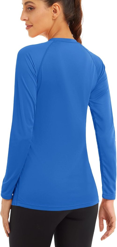 MAGCOMSEN Women's Long Sleeve UPF 50+ Sun Protection Shirt - Ideal for Hiking, Fishing & Workouts
