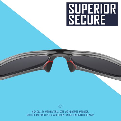 SAUCER Replacement Nose Pieces Pads for Oakley Drop Point OO9367 Sunglass - Red Hard Base Asian Fit