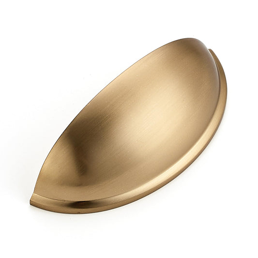 Ravinte 6 Pack 3" Drawer Pulls Champagne Bronze Cabinet Cup Pulls Kitchen Hardware Cabinet Handles Drawer Handles Knobs 3 inch Hole Center