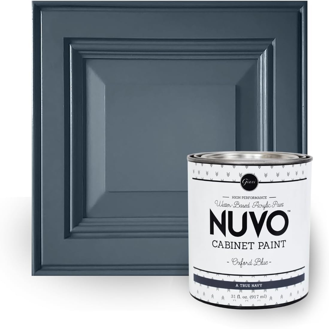 Oxford Blue Cabinet Makeover Kit - 7-Piece DIY Set for Regal Navy Finish