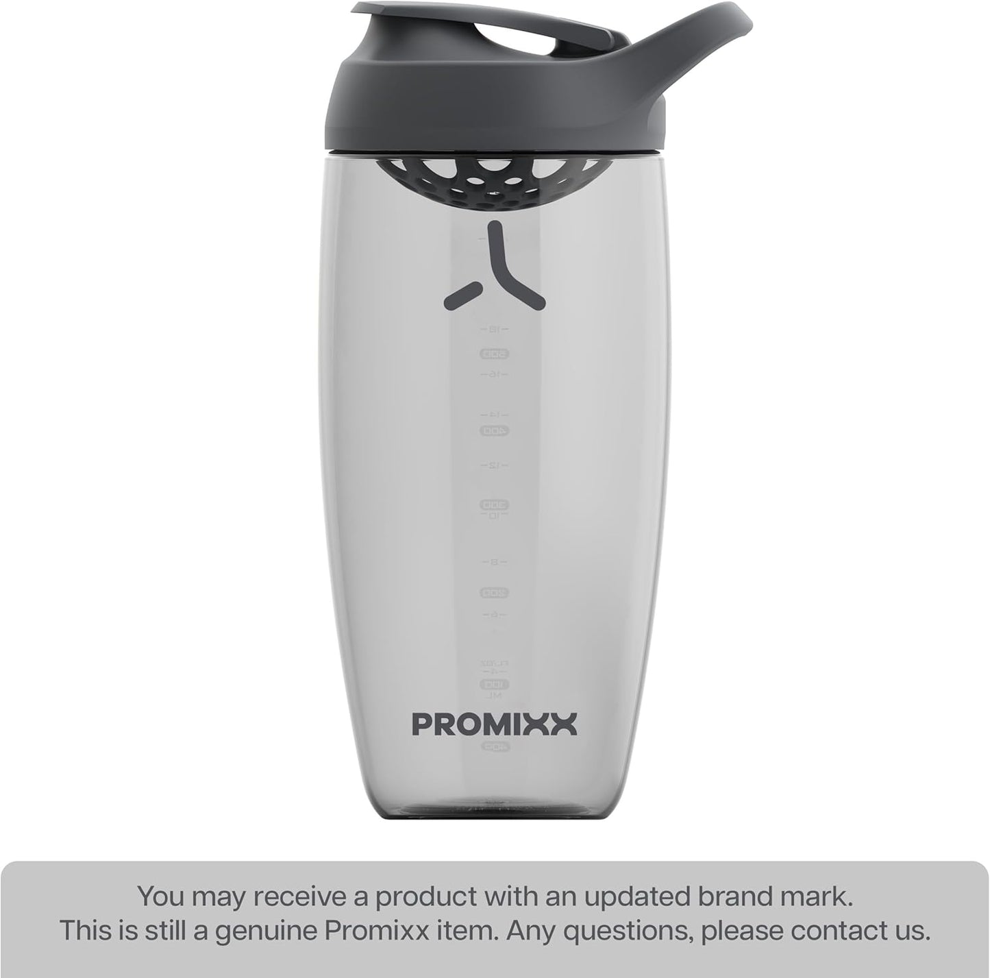 Promixx Pursuit Protein Shaker Bottle - 24 oz Silent No-Ball Mixer, Leak-Proof, BPA-Free, Easy-Clean