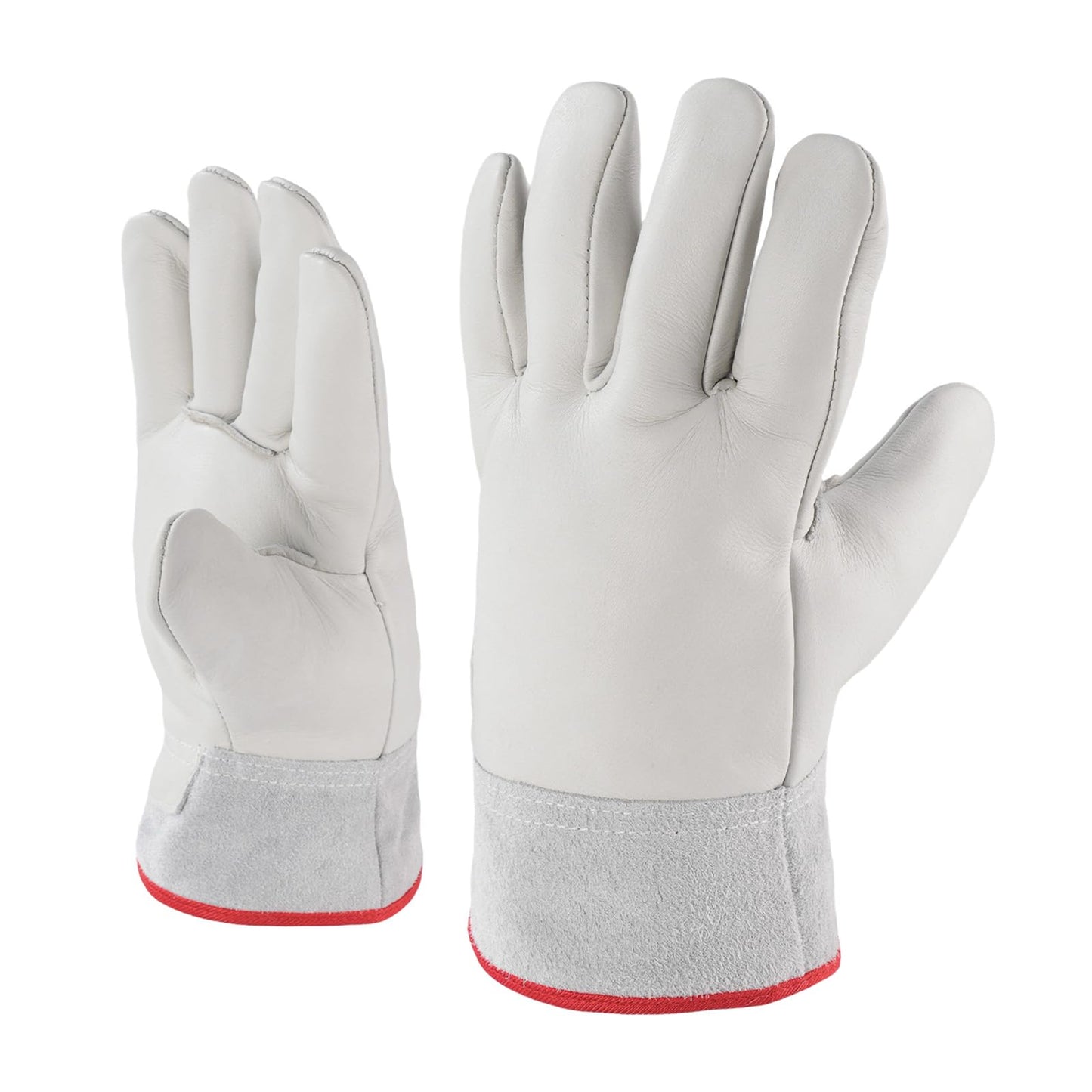 Sindayo -436℉/-260℃ Cryogenic Insulated Thermal Work Gloves LN2 Liquid Nitrogen Freezer Dry Ice Cold Storage Winter Cycling (1 Pair(10 inch))