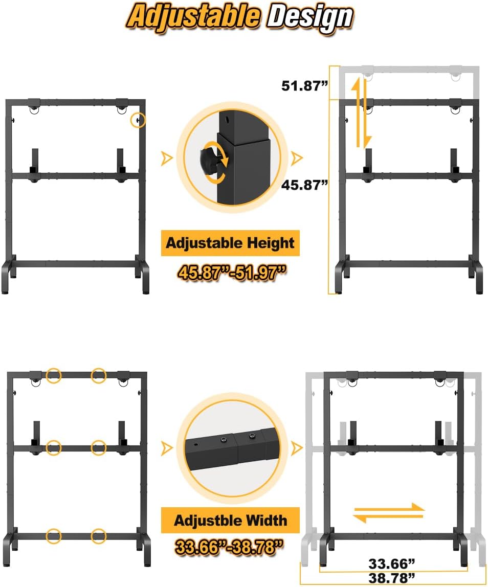 Skiennix Adjustable Archery Target Stand - Portable Holder for 3D & Foam Targets | Ideal for Indoor/Outdoor Practice