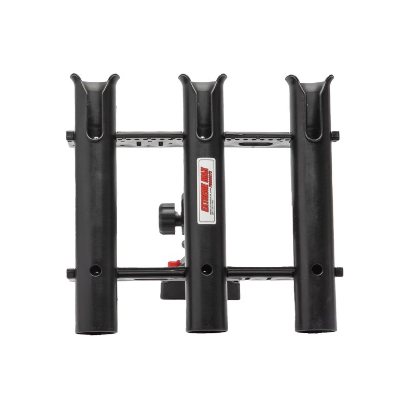 Extreme Max 3006.8635 Adjustable Triple Rod Holder with Locking Mounting Base