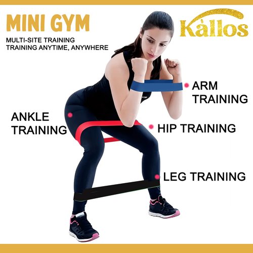 8-Piece Resistance Band Set for Home Workout with Pull-Up Assistance Loop and Booty Bands with Handles Ideal for Full-Body Strength Training Glute Activation and Stretching Fitness Kit
