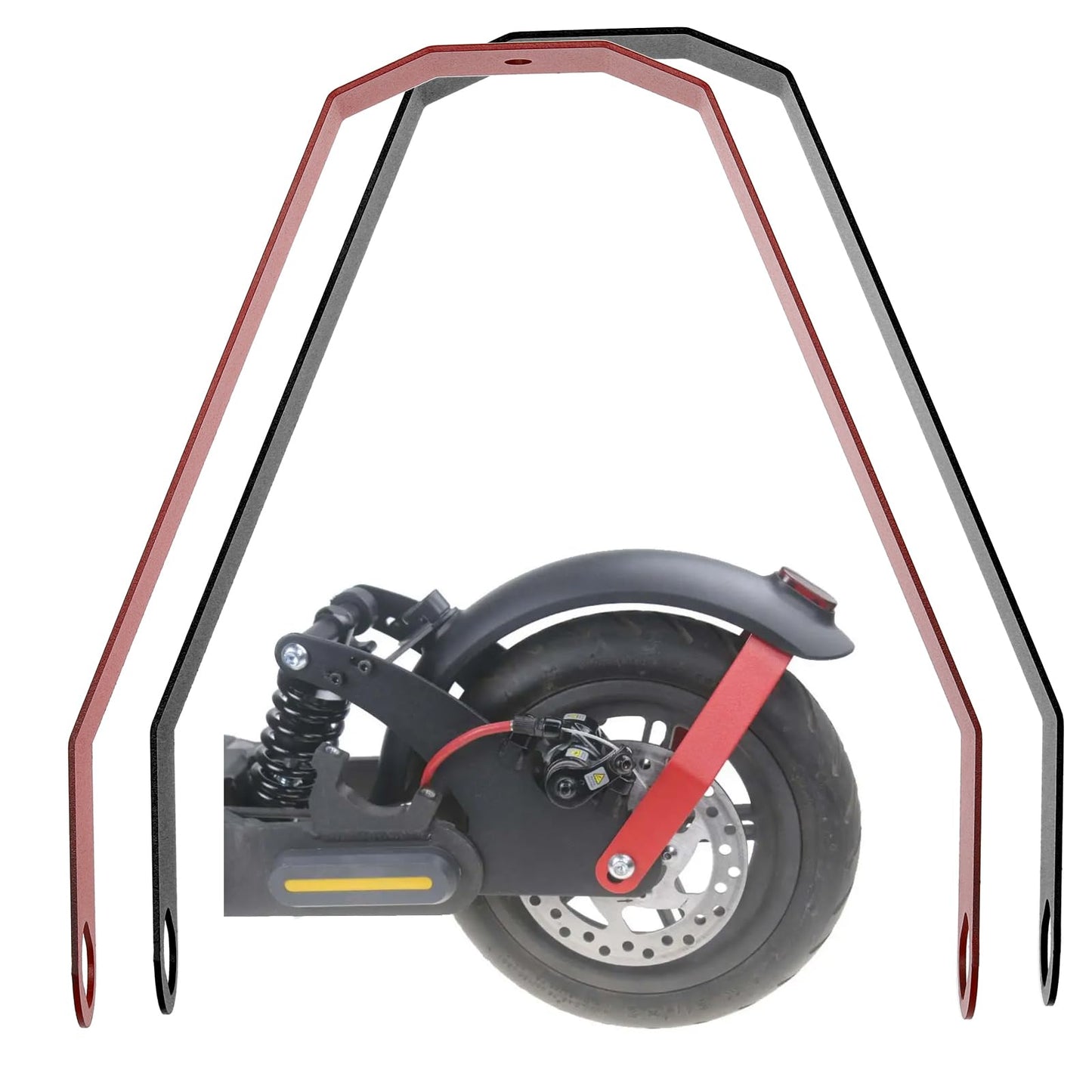 2Pcs Rear Fender Bracket with Screws Compatible with Ninebot Max G30 Electric Scooter Rear Fender Bracket Electric Scooter Rear Mudguard Support