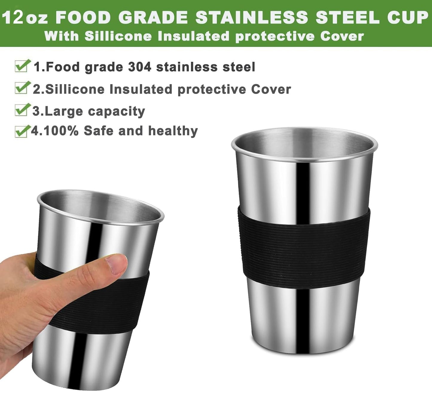 Camping Cookware Mess Kit, Stainless Steel Camping Cooking Set, Backpacking Cooking Set Backpacking Gear with Mini Stove for Camping,Backpacking,Picnic, Hiking