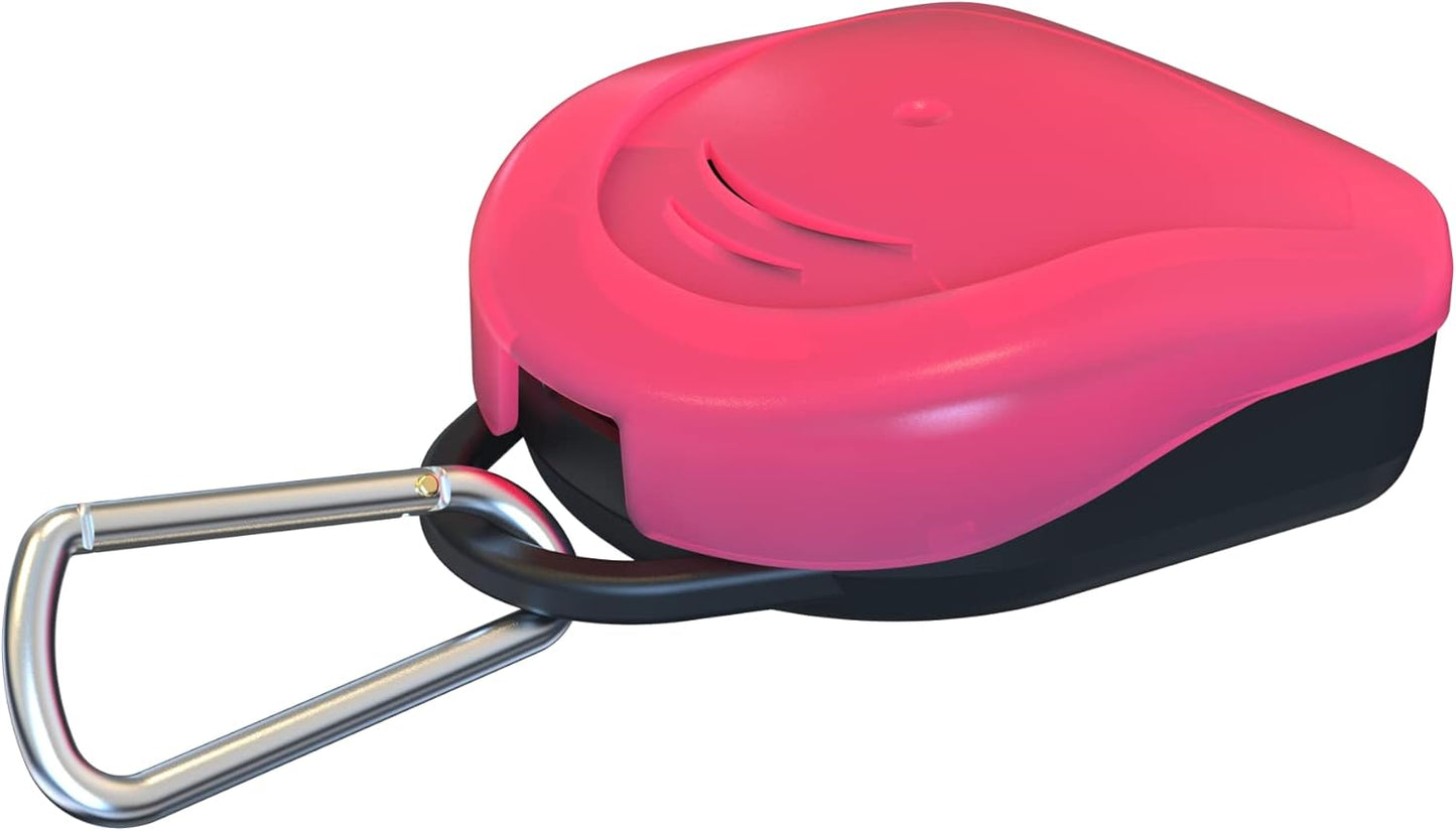 Skiennix Ventilated Protective Mouth Guard Case - Stylish Pink Design for Enhanced Durability