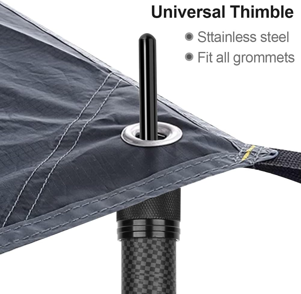 Skiennix Telescoping Tarp Poles - Heavy Duty Adjustable Carbon Fiber Tent Poles | Portable 7.9FT for Camping & Hiking