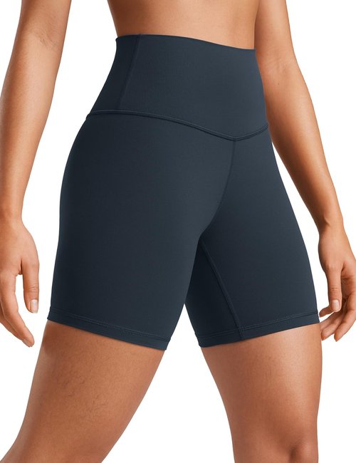 CRZ YOGA Biker Shorts - ButterLuxe High-Waisted Spandex for Yoga & Running | 6" Length