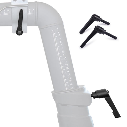 Seat & Handlebar Adjustment Handles for Peloton Bikes, Metal 2-Pack