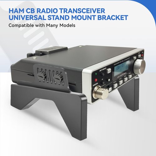 BROQIXIN Ham CB Radio Transceiver Universal Stand Mount Bracket Compatible with Many Models，Compatible Brand Universal, Cobra, Anytone, Galaxy, Stryker, RCI