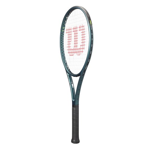 Wilson Blade 104 V9 Strung Performance Tennis Racket - Grip Size 2-4 1/4", Strung with Sensation 16 Natural at Mid Range Tension