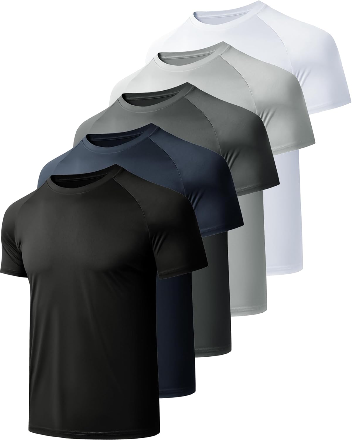 CE' CERDR Men's Athletic Shirts - Quick Dry Performance Short Sleeve Workout Tops