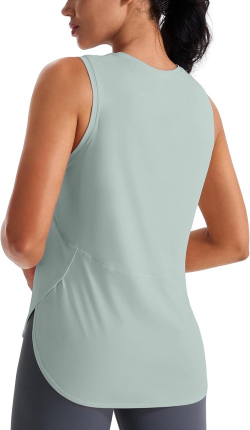 JOYSPELS Ice Silk Workout Tank Tops - Cool-Dry Sleeveless Yoga Shirts for Women | Loose Fit Athletic Wear