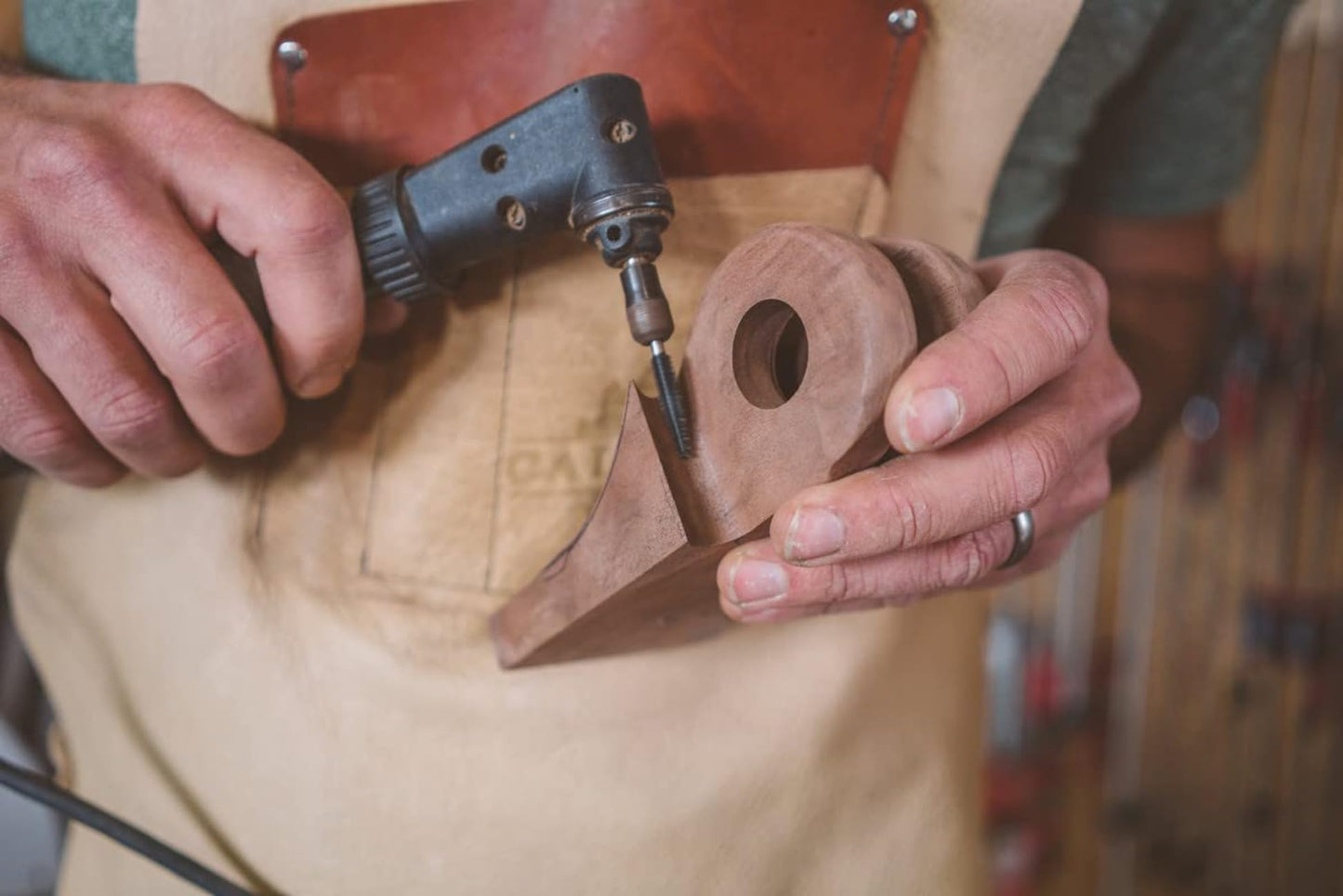 Kutzall 4-Piece Rotary Burr Kit - 1⁄8" Shaft, Very Coarse - Wood Carving Bits for Dremel, Foredom, Ryobi, DeWalt, Milwaukee Tools - Structured Tungsten Carbide